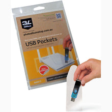 3L self-adhesive USB pockets pack of 10 from The Photo Album Shop