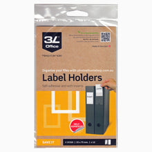 3L Office 10320 35 x 75mm self-adhesive label holders pack of 12 from The Photo Album Shop