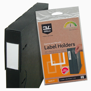 3L self-adhesive binder label holders on a binder The Photo Album Shop