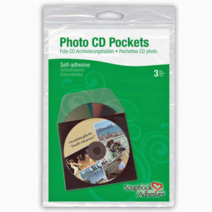 3l CD DVD pockets pack of three self-adhesive polyproplye disc pockets 1620