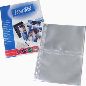 Bantex 2114 photo sleeves 13x18cm pockets clear (10)