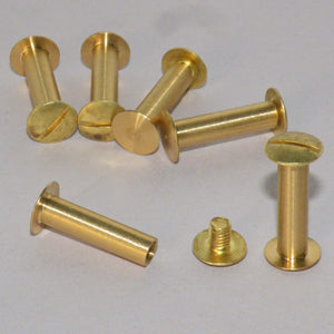 20mm brass metal domed head interscrews.