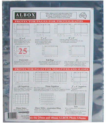 Albox archival 12x4 / 10x30cm panoramic photo sleeves (25)