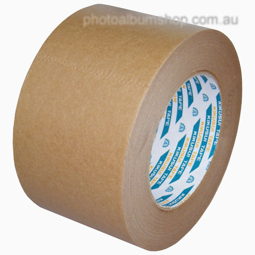 Kikusui 108H 72mm x 50m brown paper picture framing tape from The Photo Album Shop