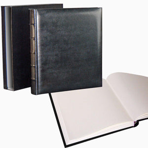 Classic large drymount photo album in black with white pages FA373B from The Photo Album Shop