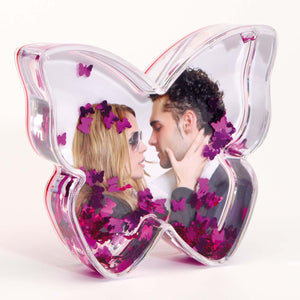 Pink Butterfly Snowglobes for photos