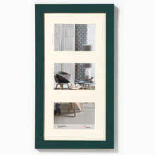 Home teal blue rough sawn timber triple 10x15cm photo frames from The Photo Album Shop