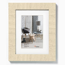 Cream 8x6 rough sawn timber photo frame HO520W from The Photo Album Shop