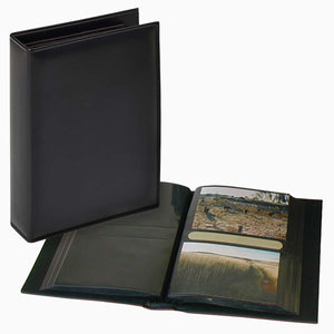 De Luxe black page 6x4 slip-in 200 photo albums