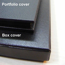 Detail of Portobella portfolio binder and box cover materials