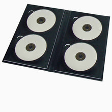Four disc portfolio album shown with four discs inserted (discs not included)