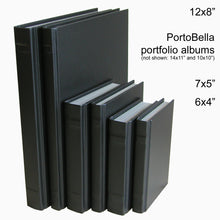 PortoBella matted page portfolio albums spine view