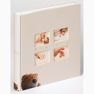 UK273 Classic Bear photo album cover with personalisable windows