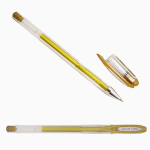 Uniball metallic gold gel rollerball pens from The Photo Album Shop