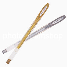 Metallic gel ink rollerball pens in gold and silver from The Photo Album Shop