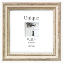 DF220W Antique Weathered Cream 20cm x 20cm / 8x8 inch photo frame from The Photo Album Shop