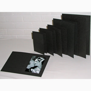 Black Linen 8x6 photo folders (pack of 10)