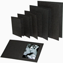 Black Linen 8x6 photo folders (pack of 50)