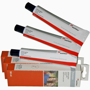 Triple-pack of Walther acid-free removable photo glue 50ml tubes from The Photo Album Shop