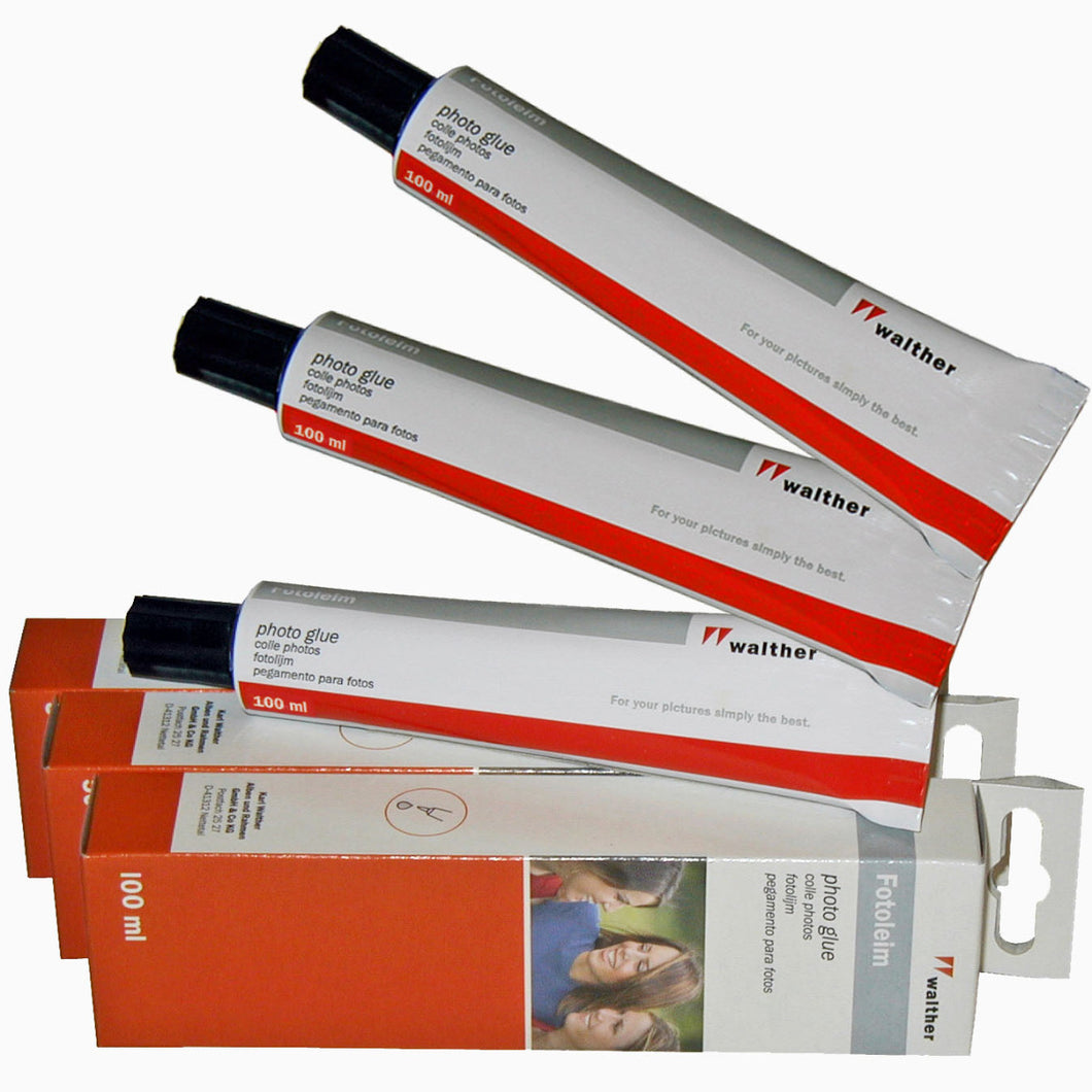 Save with this bulk triple pack of Walther acid free removable photo glue 100ml tubes