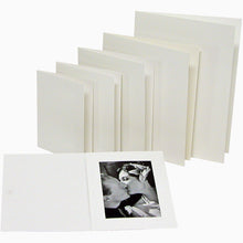 White Glossy 7x5 photo folders (pack of 50)