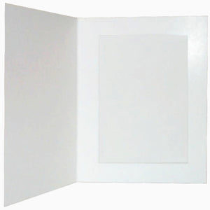 White Glossy 10x8 photo folders (pack of 10)