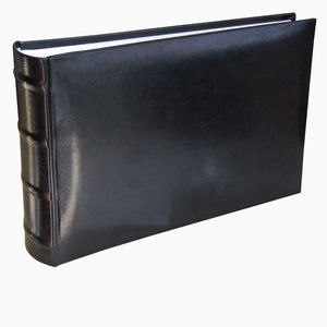 Classic black faux leather acid-free slip in photo albums to hold 100 photos 15x20cm