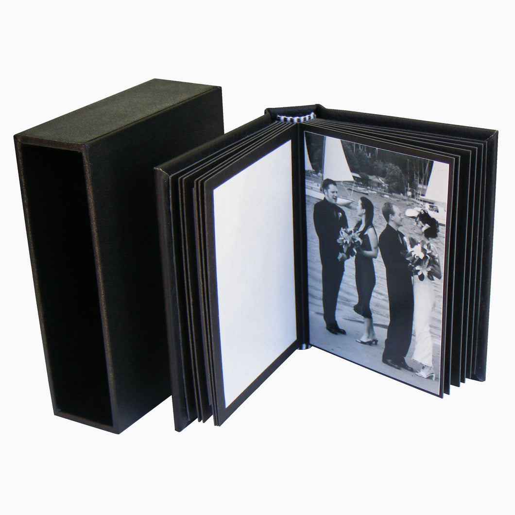 PortoBella 3½x2½ self-mount portfolio album with slipcase
