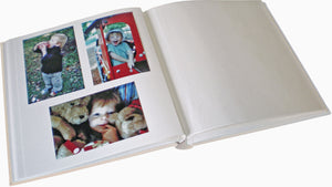 Open Heart Of Gold 50th anniversary photo album with three regular photos 6x4 on one page.