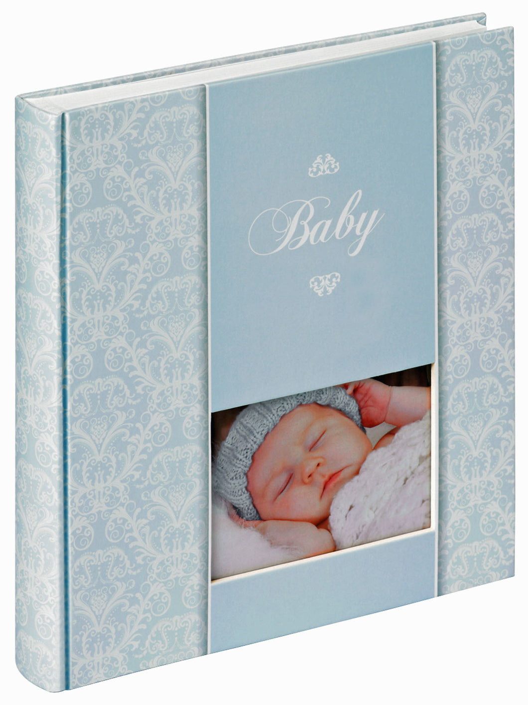 Daydreamer baby photo albums in blue with window